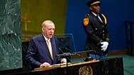 Il presidente turco Recep Tayyip Erdogan parla durante l'81ª sessione dell'Assemblea generale delle Nazioni Unite al quartier generale ONU a New York, il 22 settembre 2026