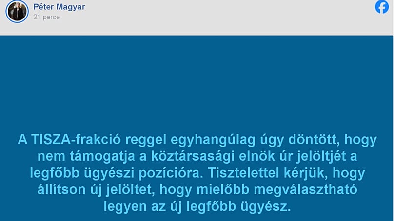 A miniszterelnök bejelentése