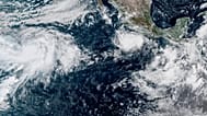 Esta fotografía, facilitada por la NOAA, muestra al huracán Polo ganando intensidad en el océano Pacífico, frente a las costas de México, el lunes 21 de septiembre de 2026. 