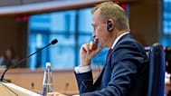 European Commissioner for EU Budget Piotr Serafin at the European Parliament in November 2024