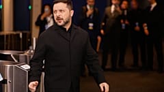 Volodimir Zelenszkij ukrán elnök a New York-i ENSZ Közgyűlésre érkezik 2026. szeptember 22-én 