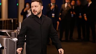 Volodimir Zelenszkij ukrán elnök a New York-i ENSZ Közgyűlésre érkezik 2026. szeptember 22-én 