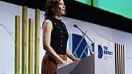 La presidenta de la Comunidad de Madrid, Isabel Díaz Ayuso, en la inauguración de la feria inmobiliaria The District