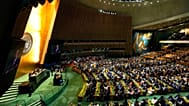 الرئيس دونالد ترامب يتحدث أمام الجمعية العامة للأمم المتحدة في مقر المنظمة الدولية يوم الثلاثاء، 22 سبتمبر/أيلول 2026. (جاستن تانغ/الصحافة الكندية عبر وكالة أسوشيتد برس)
