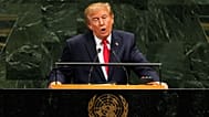 El presidente de Estados Unidos Donald Trump pronuncia un discurso en la 81ª sesión de la Asamblea General de la ONU en Nueva York, el 22 de septiembre de 2026