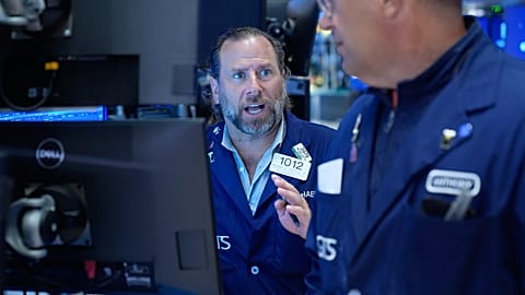 File - Michael Pistillo works on the floor at the New York Stock Exchange in New York, Monday, 14 Sept. 2026. 