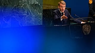 France's President Emmanuel Macron speaks during the 81st session of the United Nations General Assembly at United Nations headquarters, 22 September, 2026