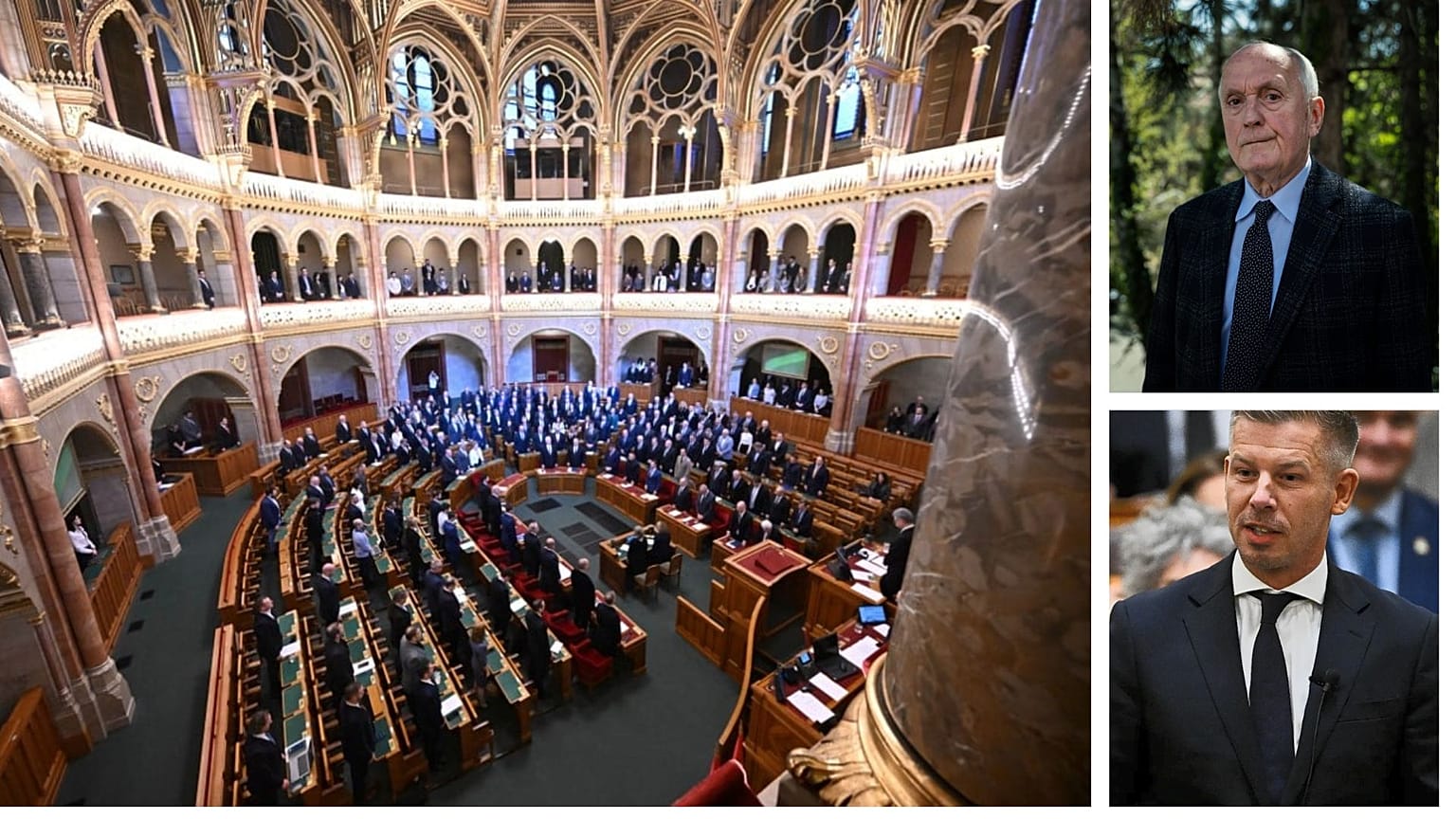 Baka András köztársasági elnök és Magyar Péter miniszterelnök 