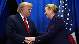 Donald Trump and Mette Frederiksen