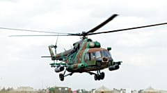 Un helicóptero ruso Mi-8 cruza la frontera polaca.