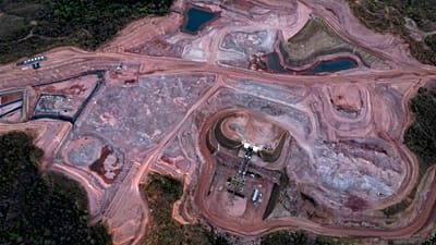 File Photo. A mine for rare earth elements including neodymium and praseodymium which are essential for the production of permanent magnets in Brazil