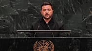 Ukraine's President Volodymyr Zelenskyy speaks during the 81st session of the United Nations General Assembly at United Nations headquarters. 23 September 2026