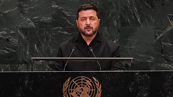Volodymyr Zelenskyy calls for continued pressure on Russia at UN General Assembly Zelenskyy questioned Russias willingness to end the war, portraying Vladimir Putin as a leader who continues to expand conflict rather than seek peace.