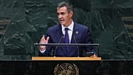 El presidente español, Pedro Sánchez, se dirige a la 81ª sesión de la Asamblea General de las Naciones Unidas en la sede de la ONU, el 23 de septiembre de 2026.