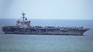 The US Navy aircraft carrier USS Abraham Lincoln arrives at the port in Laem Chabang, 2 September, 2026