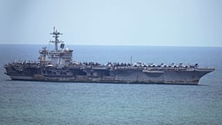 The US Navy aircraft carrier USS Abraham Lincoln arrives at the port in Laem Chabang, 2 September, 2026