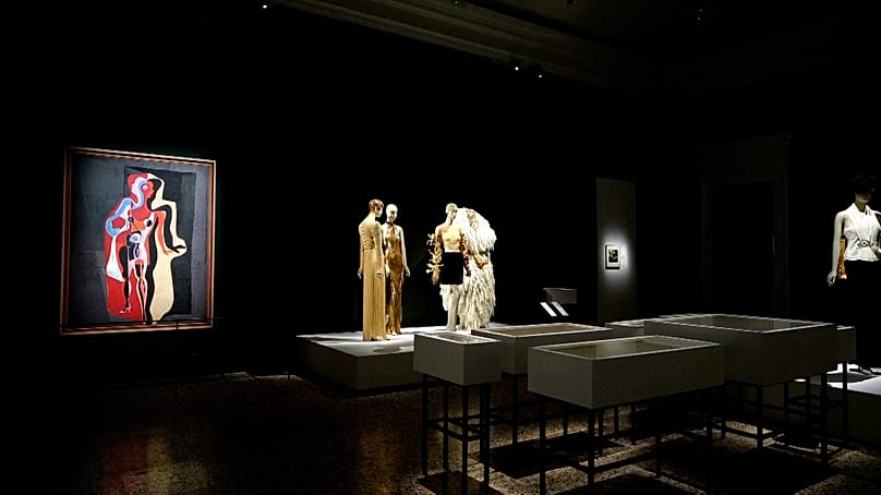 Exhibition room from “Dalí and Fashion” hosted at Palazzo Reale in Milan