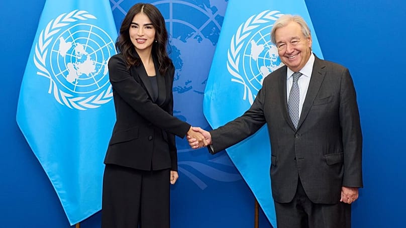 Head of Uzbekistan's Presidential Administration, Saida Mirziyoyeva, met with UN General Secretary, António Guterres