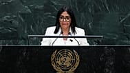 Delcy Rodríguez, presidenta en funciones de Venezuela, se dirige a la 81.ª sesión de la Asamblea General de la ONU el 23 de septiembre de 2026.