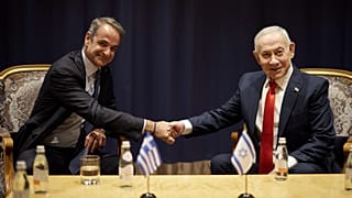 Ο Πρωθυπουργός Κυριάκος Μητσοτάκης συναντάται με τον Πρωθυπουργό του Ισραήλ Μπενιαμίν Νετανιάχου στη Νέα Υόρκη, στο περιθώριο της 81ης Γενικής Συνέλευσης του ΟΗΕ, ΗΠΑ, 