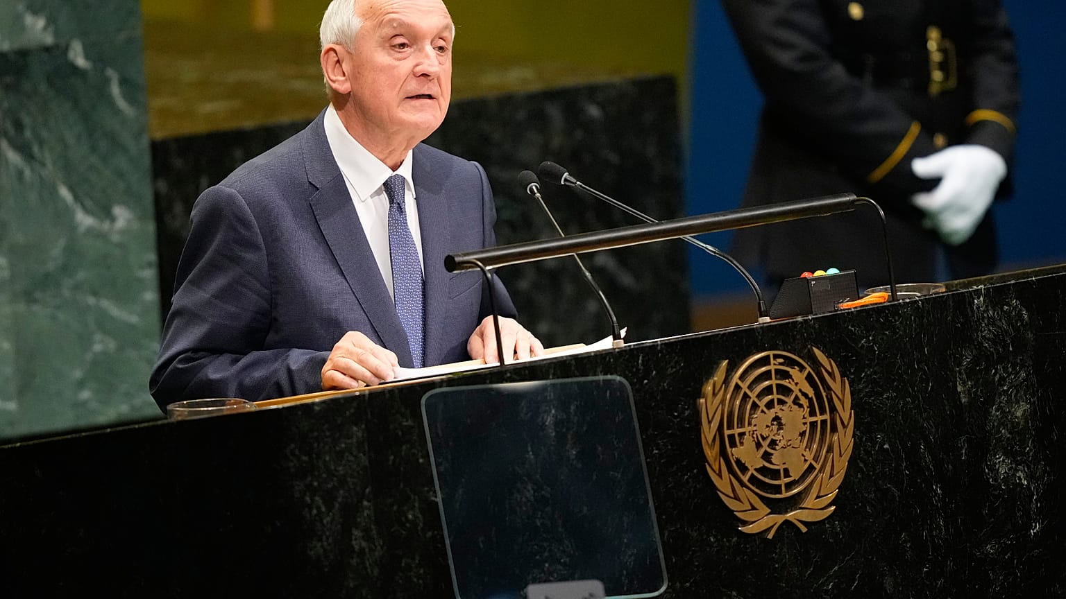 Baka András az ENSZ Közgyűlésén, New York, 2026.09.24.