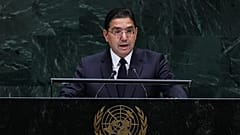 Ministro dos Negócios Estrangeiros de Marrocos, Nasser Bourita, intervém na 81.ª sessão da Assembleia Geral das Nações Unidas, em 22 de setembro de 2026, em Nova Iorque
