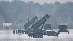 Patriot missile launchers acquired from the US deployed in Warsaw, 6 February, 2023