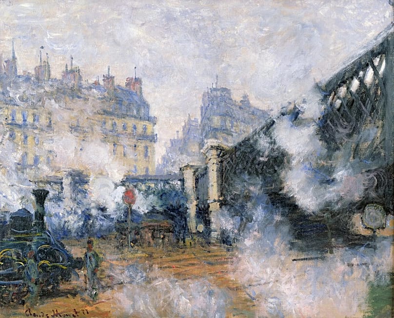 Claude Monet (1840-1926) Le Pont de l'Europe. Gare Saint-Lazare, 1877 Huile sur toile. 