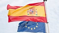 Banderas de España y de la UE
