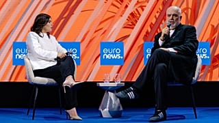 Albanian Prime Minister Edi Rama speaking at the Euronews Travel & Tourism Summit