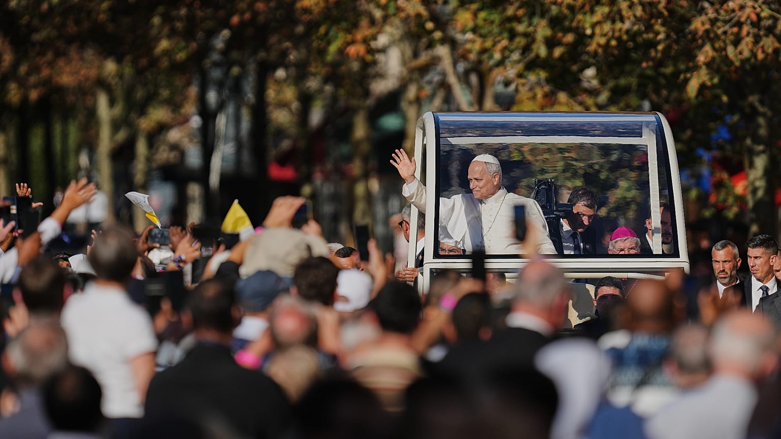Papa Leone XIV a Parigi, Francia, venerdì 25 settembre 2026