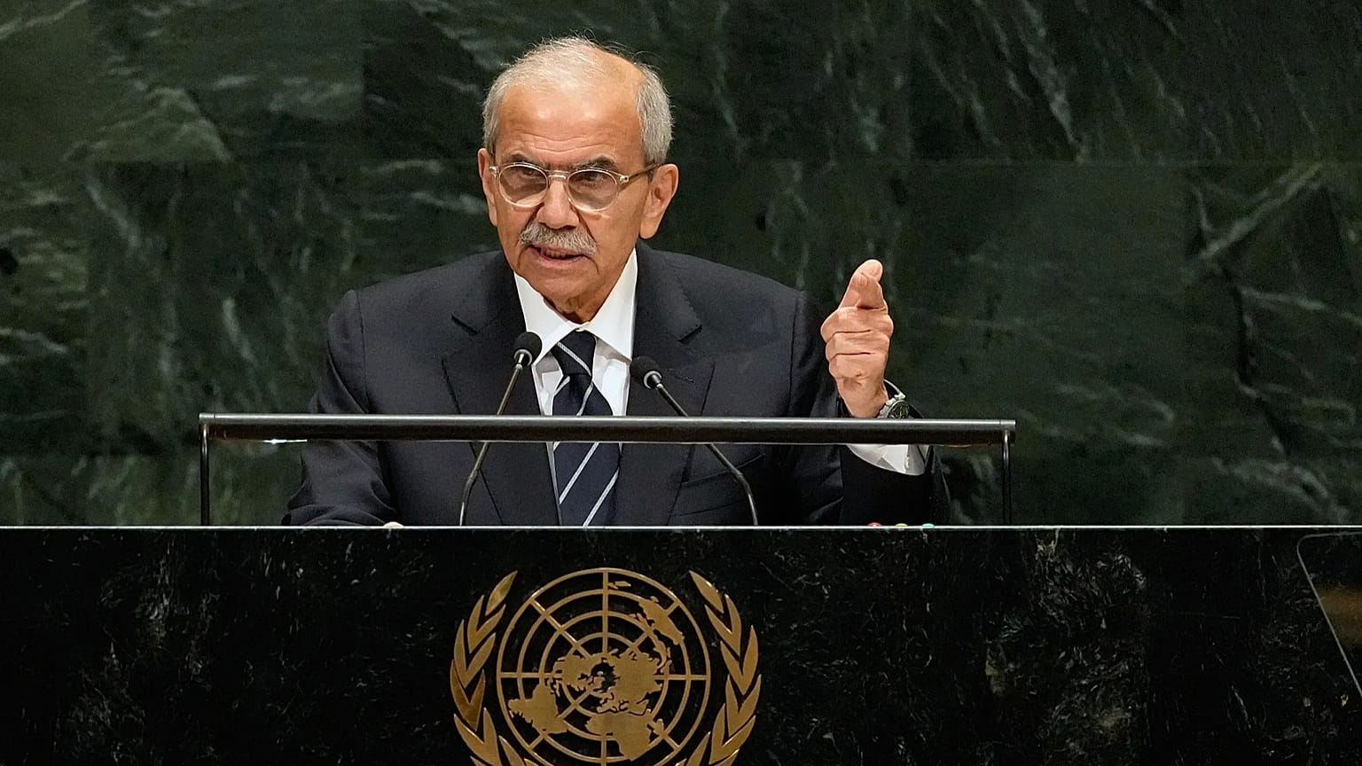 نواف سلام، نخست‌وزیر لبنان در سخنرانی خود در مجمع عمومی سازمان ملل