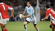 Foto de archivo. El argentino Federico Martín Aramburu, durante el partido del Mundial de rugby contra Georgia en Lyon, en 2007.