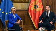 ARŞİV: AB Komisyonu Başkanı Ursula von der Leyen ve Karadağ Başbakanı Milojko Spajic, Podgorica'daki resmi ziyaret kapsamında bir araya geldi. / 31 Ekim 2023,