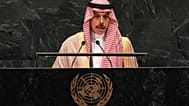 وزير الخارجية السعودي  فيصل بن فرحان يتحدث خلال الدورة الحادية والثمانين للجمعية العامة للأمم المتحدة في مقر الأمم المتحدة، يوم السبت 26 سبتمبر 2026.