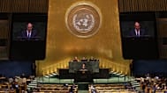 Foreign Minister Sergey Lavrov of Russia speaks during the 81st session of the United Nations General Assembly at United Nations headquarters, Saturday, Sept. 26, 2026.