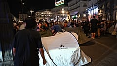 150 tents in Puerta del Sol, Madrid, Spain, in protest over the housing crisis, 26 September 2026