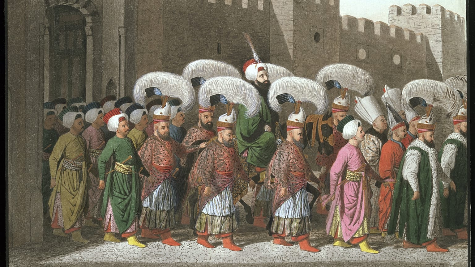 Sultanın Cuma Namazı’na Alayla Gidişi, yaklaşık 1809, anonim sanatçı.
