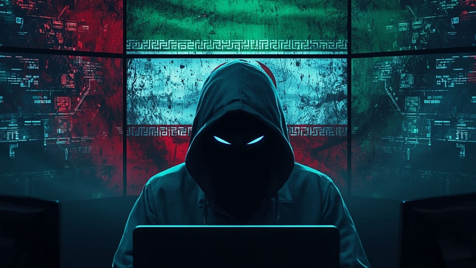 صورة تعبيرية عن نشاط إلكتروني مرتبط بإيران عبر شبكة الإنترنت.