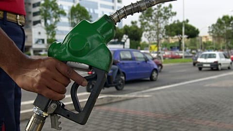 Petrol pump in Italy - archive