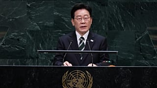 South Korean President Lee Jae Myung addresses the 81st session of the United Nations General Assembly at U.N. headquarters Tuesday, Sept. 22, 2026