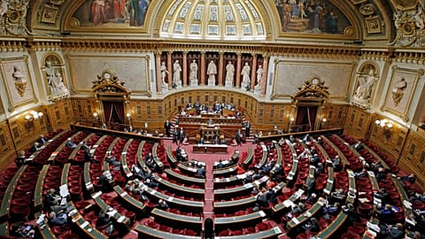 France's Senate interior view of the assembly room at the French Senate in Paris, 11 December, 2014