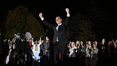 Serbian President Aleksandar Vučić before signing his resignation in order to run for prime minister in Belgrade, 27 September, 2026