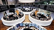 23 Şubat 2016 Salı, Almanya'nın Frankfurt kentindeki borsa işlem salonu fotoğraflandı.