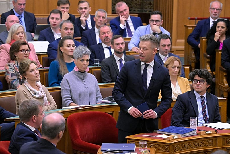 Hungarian Prime Minister Péter Magyar attends an extraordinary session of the National Assembly in Budapest, 28 September, 2026