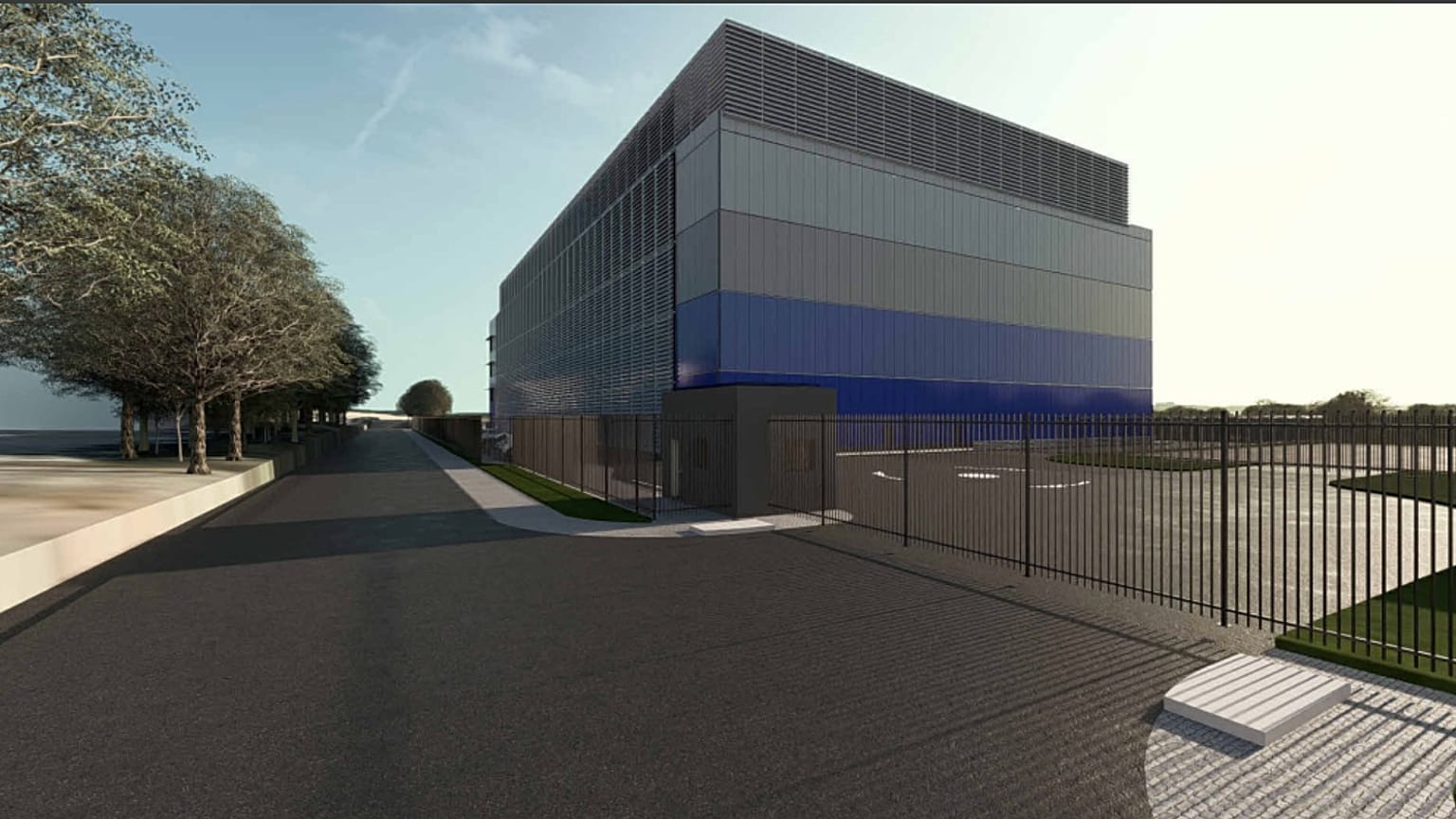 Visualisierung des Nscale-Rechenzentrums in Loughton, Vereinigtes Königreich