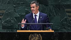 Sánchez, durante la asamblea de la ONU celebrada en Nueva York