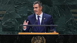 Sánchez, durante la asamblea de la ONU celebrada en Nueva York