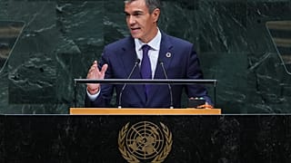 Sánchez, durante la asamblea de la ONU celebrada en Nueva York