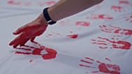 Archivo: Un evento conmemorativo del Día de la Mano Roja, también conocido como el Día Internacional contra el Uso de Niños Soldado, en Bogotá, Colombia, 12 febrero 2026